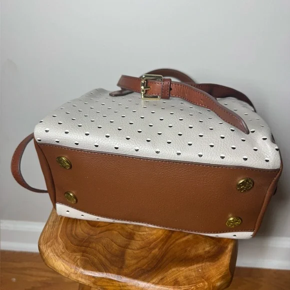 Fossil Hailey Polka Dot Crossbody Satchel - Picture 8 of 12